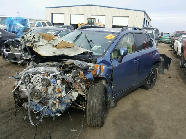 JF2GPACC6E8222767 - 2014 SUBARU XV CROSSTR BLUE photo 2