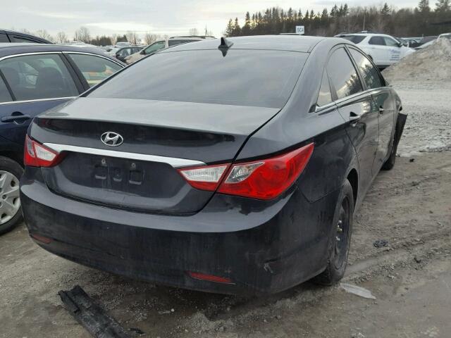 5NPEB4ACXDH714078 - 2013 HYUNDAI SONATA GLS BLACK photo 4