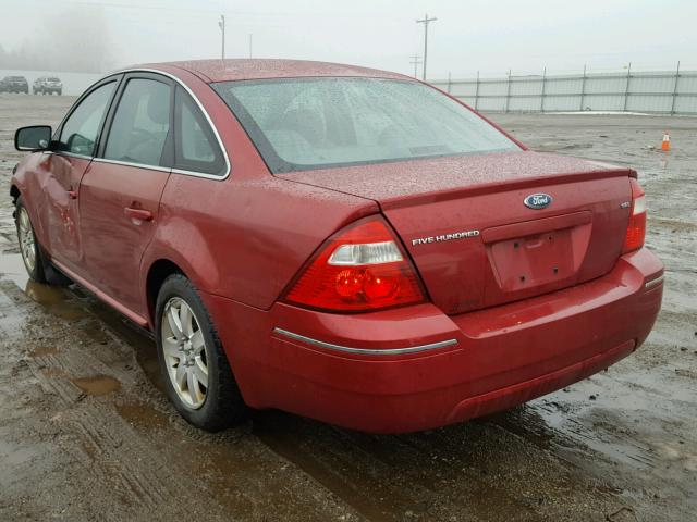 1FAFP24176G167482 - 2006 FORD FIVE HUNDR BURGUNDY photo 3