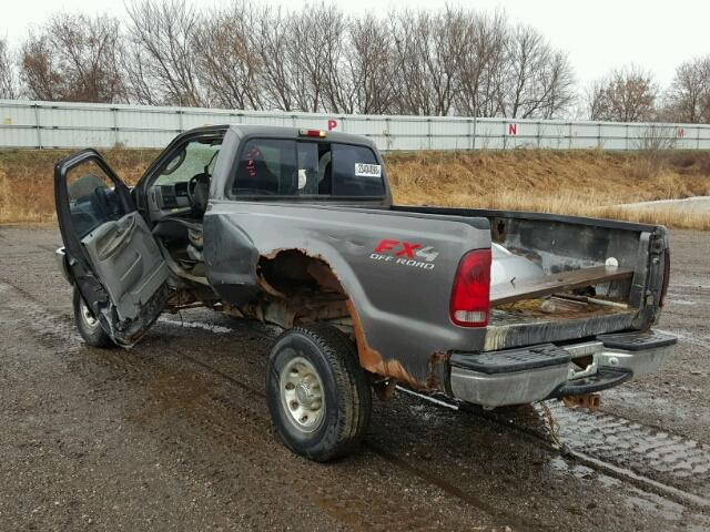 3FTSF31L93MB17708 - 2003 FORD F350 SRW S GRAY photo 3