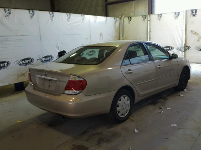 4T1BE32KX5U048935 - 2005 TOYOTA CAMRY LE GOLD photo 4