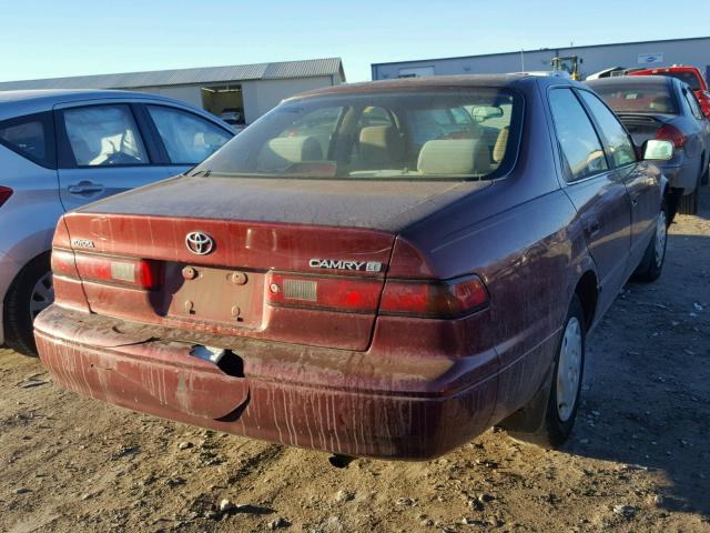 JT2BG22K5X0377487 - 1999 TOYOTA CAMRY LE MAROON photo 4