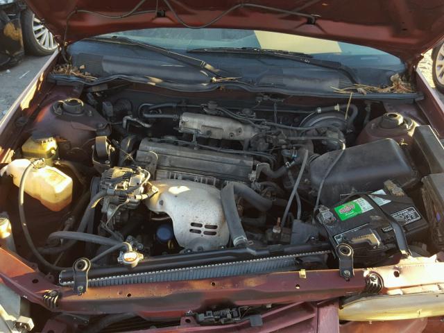 JT2BG22K5X0377487 - 1999 TOYOTA CAMRY LE MAROON photo 7