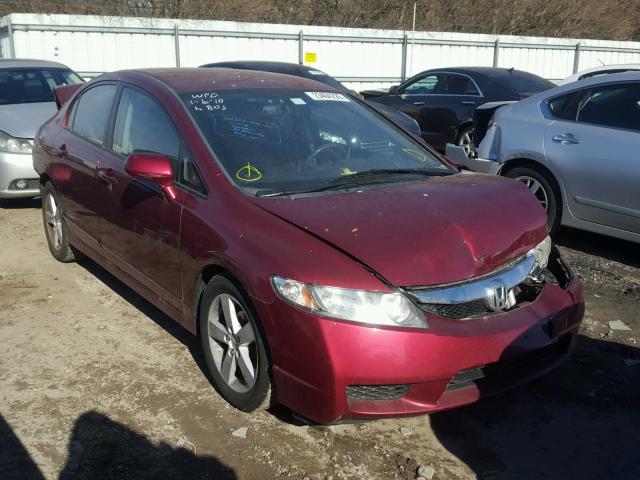 2HGFA1F61AH549021 - 2010 HONDA CIVIC MAROON photo 1