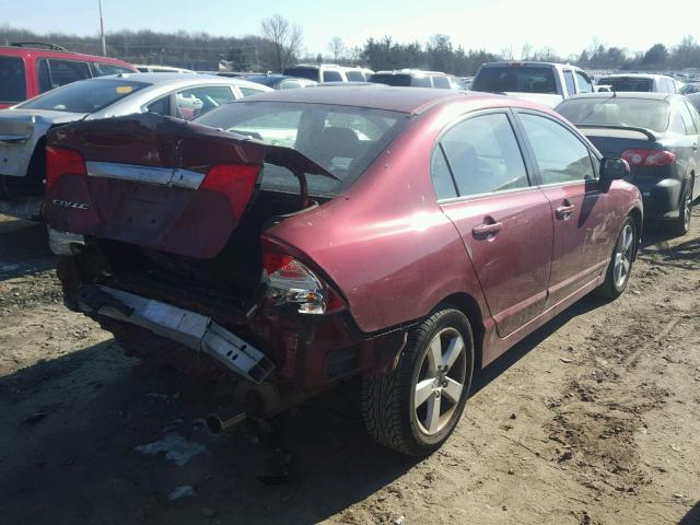 2HGFA1F61AH549021 - 2010 HONDA CIVIC MAROON photo 4