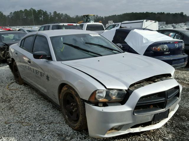 2C3CDXAT5DH676906 - 2013 DODGE CHARGER PO SILVER photo 1