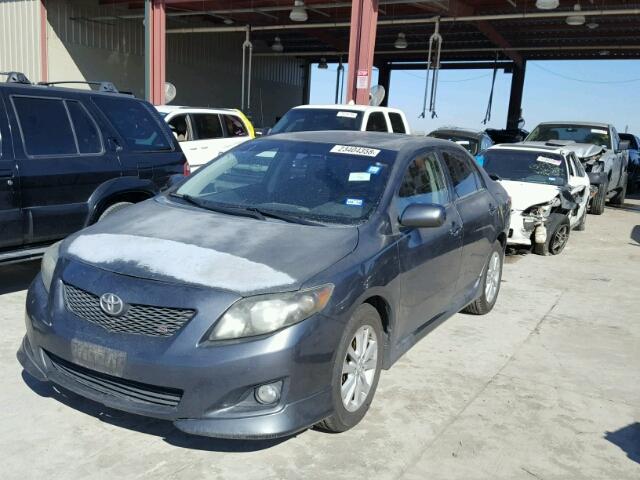 2T1BU40E19C005422 - 2009 TOYOTA COROLLA BA GRAY photo 2