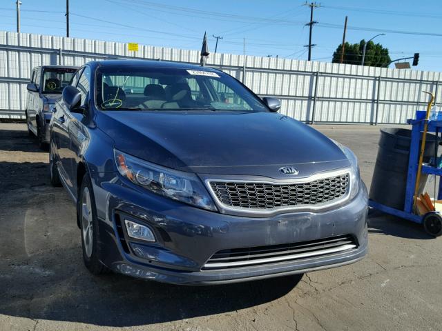 KNAGM4AD3F5078857 - 2015 KIA OPTIMA HYB GRAY photo 1