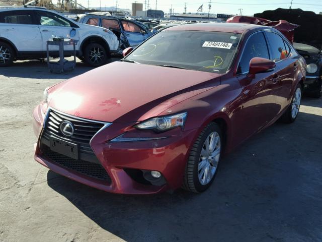 JTHBF1D27F5074521 - 2015 LEXUS IS 250 RED photo 2