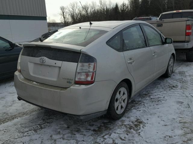 JTDKB20U753021578 - 2005 TOYOTA PRIUS SILVER photo 4