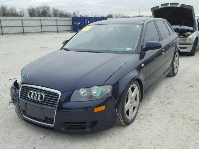 WAUHF78P36A043338 - 2006 AUDI A3 2 BLUE photo 2