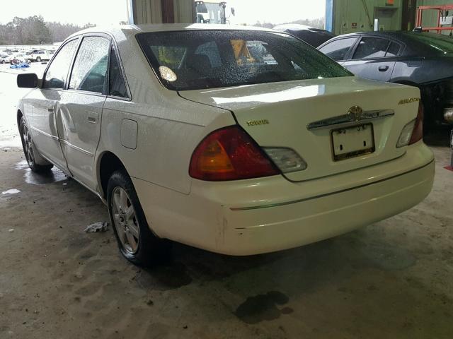 4T1BF28B41U164026 - 2001 TOYOTA AVALON XL WHITE photo 3