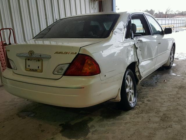 4T1BF28B41U164026 - 2001 TOYOTA AVALON XL WHITE photo 4