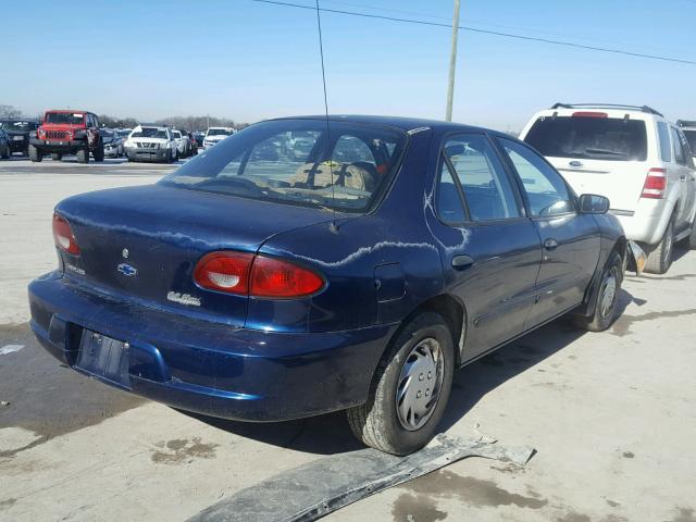 1G1JC524817206564 - 2001 CHEVROLET CAVALIER B BLUE photo 4