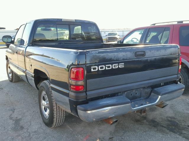 3B7HC13Y1XG106688 - 1999 DODGE RAM 1500 BLACK photo 3