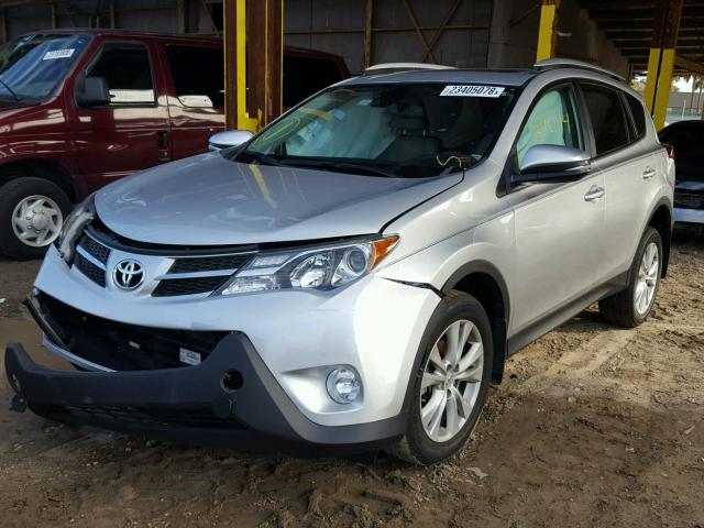 2T3YFREV3EW114541 - 2014 TOYOTA RAV4 LIMIT SILVER photo 2