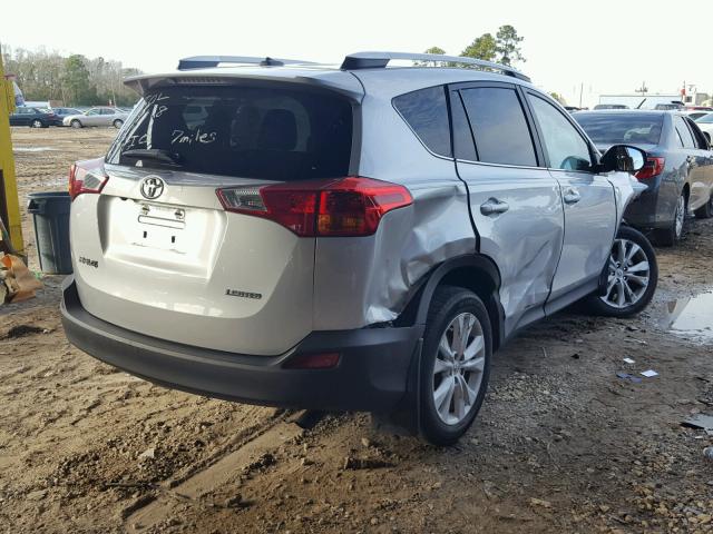 2T3YFREV3EW114541 - 2014 TOYOTA RAV4 LIMIT SILVER photo 4