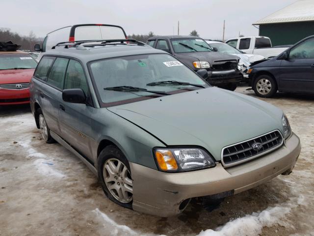 4S3BH675237605302 - 2003 SUBARU LEGACY OUT GREEN photo 1