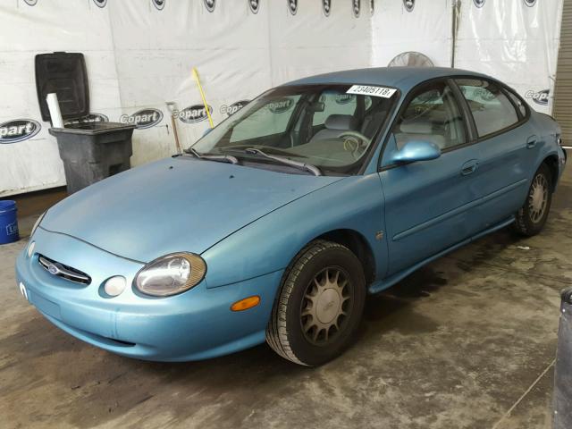 1FAFP53S1XA222802 - 1999 FORD TAURUS SE BLUE photo 2