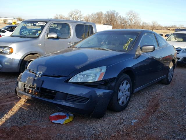 1HGCM72244A020956 - 2004 HONDA ACCORD LX BLUE photo 2