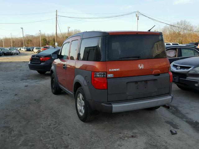 5J6YH28534L001245 - 2004 HONDA ELEMENT EX ORANGE photo 3