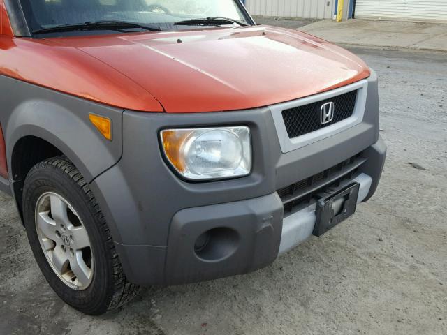 5J6YH28534L001245 - 2004 HONDA ELEMENT EX ORANGE photo 9