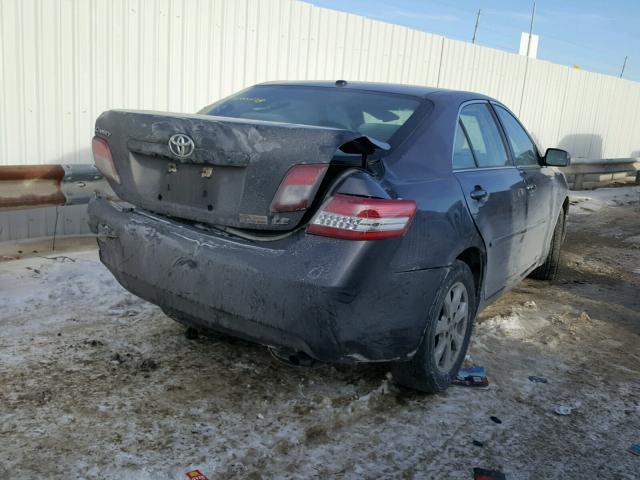 4T4BF3EK0BR184680 - 2011 TOYOTA CAMRY BASE GRAY photo 4