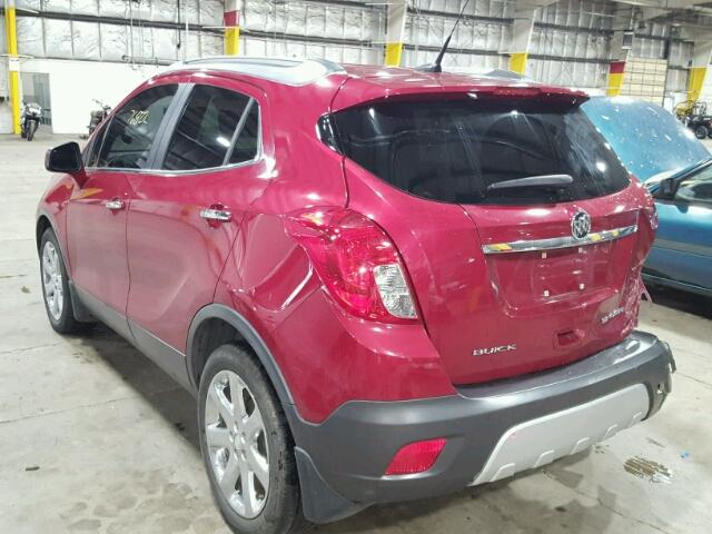 KL4CJBSB3DB082766 - 2013 BUICK ENCORE CON RED photo 3