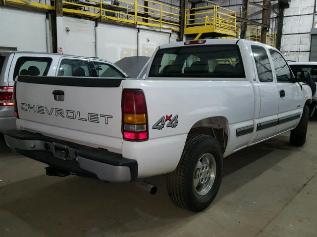 1GCEK19V11E280052 - 2001 CHEVROLET SILVERADO WHITE photo 4