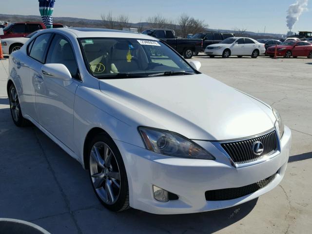 JTHBF5C24A5115723 - 2010 LEXUS IS 250 WHITE photo 1