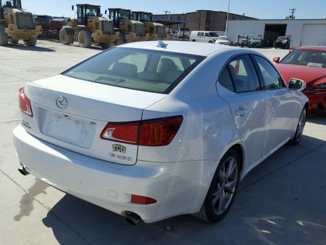 JTHBF5C24A5115723 - 2010 LEXUS IS 250 WHITE photo 4