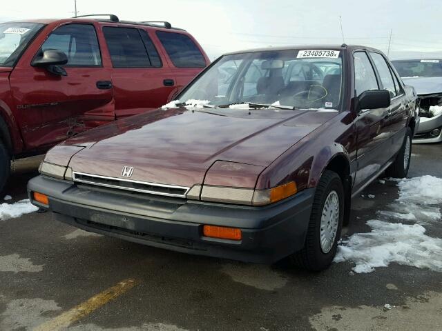 JHMBA7424GC023170 - 1986 HONDA ACCORD DX MAROON photo 2