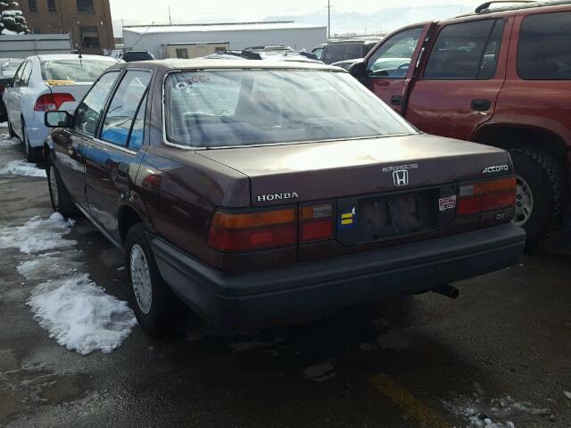 JHMBA7424GC023170 - 1986 HONDA ACCORD DX MAROON photo 3