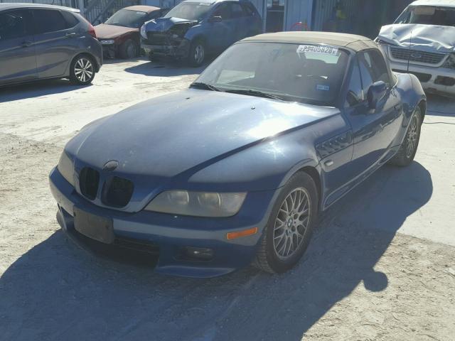 4USCH3348YLF70759 - 2000 BMW Z3 2.8 BLUE photo 2