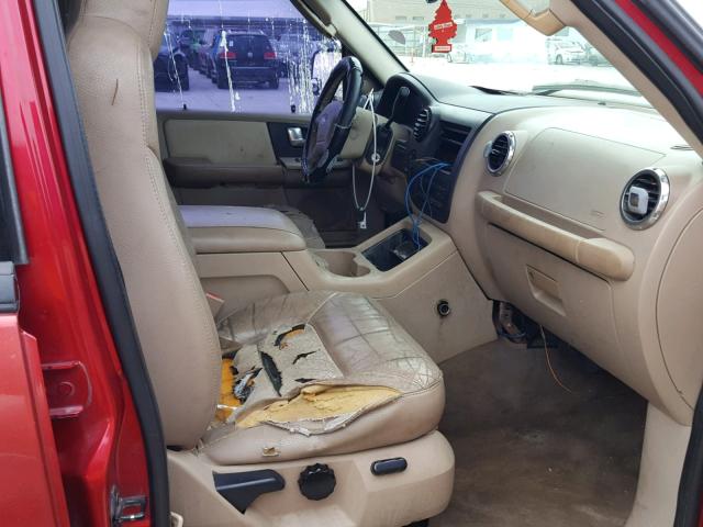 1FMFU18L73LB39639 - 2003 FORD EXPEDITION RED photo 5