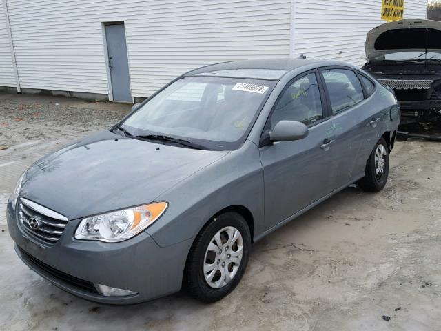 KMHDU4AD4AU940435 - 2010 HYUNDAI ELANTRA BL GRAY photo 2