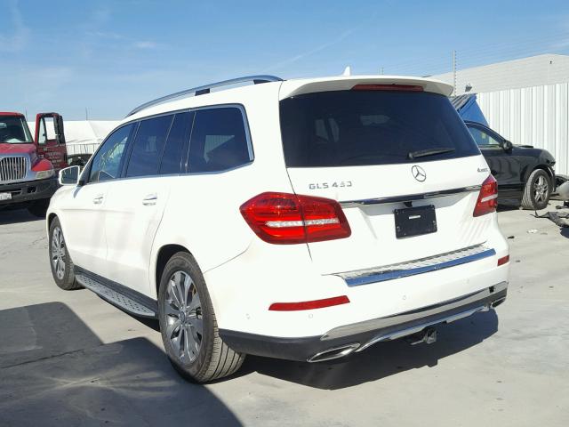 4JGDF6EE5HA740135 - 2017 MERCEDES-BENZ GLS 450 4M WHITE photo 3