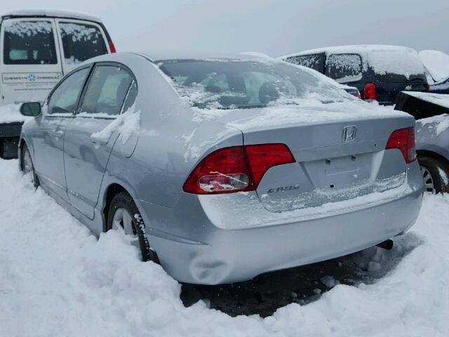 2HGFA16507H104463 - 2007 HONDA CIVIC LX SILVER photo 3