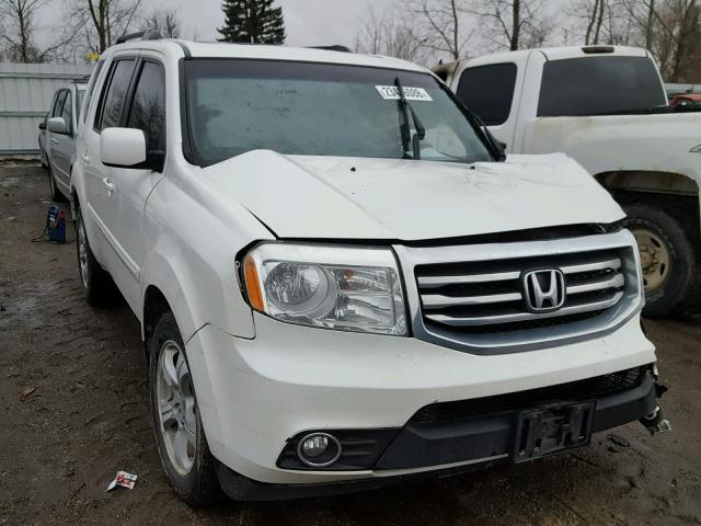 5FNYF4H52CB502359 - 2012 HONDA PILOT EXL WHITE photo 1