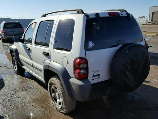 1J4GL48K57W588305 - 2007 JEEP LIBERTY SP WHITE photo 3