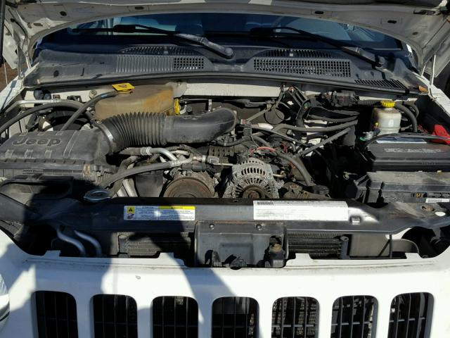 1J4GL48K57W588305 - 2007 JEEP LIBERTY SP WHITE photo 7