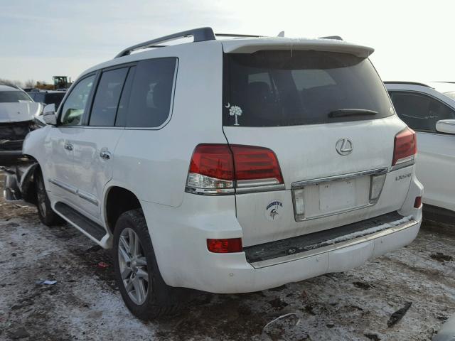 JTJHY7AX3F4171680 - 2015 LEXUS LX 570 WHITE photo 3