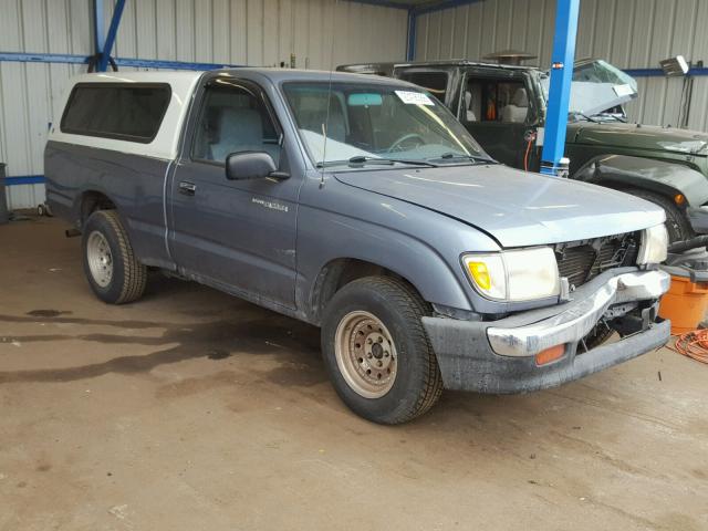 4TANL42N9WZ000222 - 1998 TOYOTA TACOMA BLUE photo 1