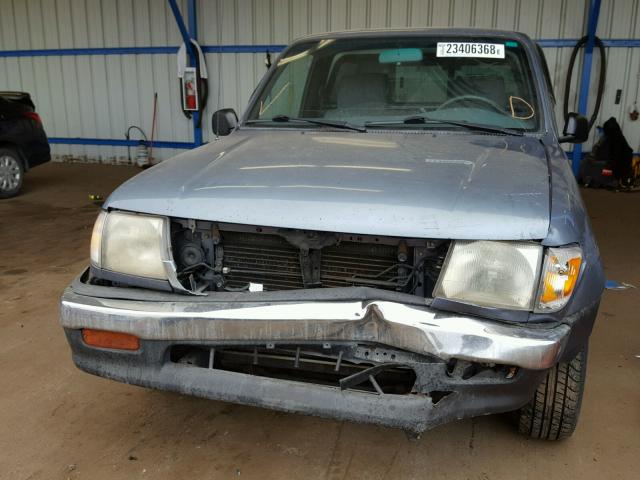 4TANL42N9WZ000222 - 1998 TOYOTA TACOMA BLUE photo 9