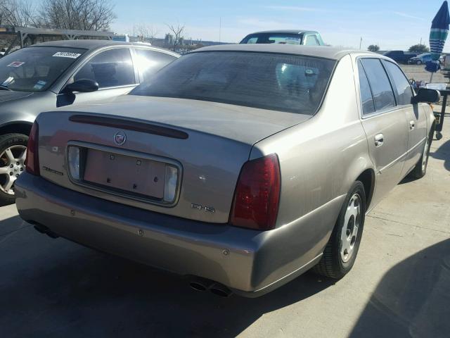 1G6KE57Y22U107844 - 2002 CADILLAC DEVILLE DH BROWN photo 4