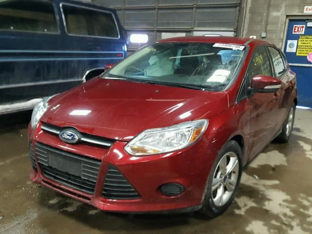 1FADP3K24DL259128 - 2013 FORD FOCUS SE RED photo 2