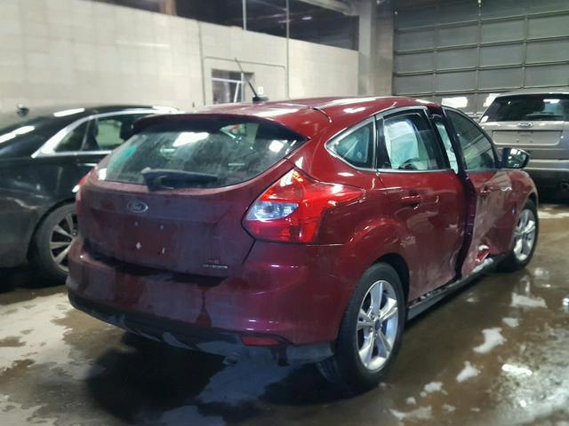1FADP3K24DL259128 - 2013 FORD FOCUS SE RED photo 4