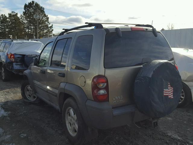 1J4GL48K26W266445 - 2006 JEEP LIBERTY SP GRAY photo 3