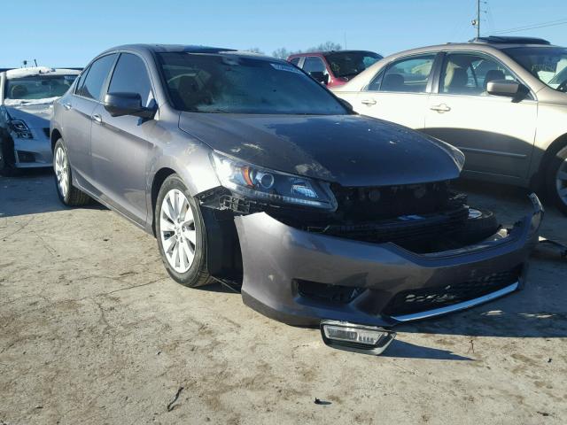 1HGCR2F8XDA077195 - 2013 HONDA ACCORD EXL GRAY photo 1