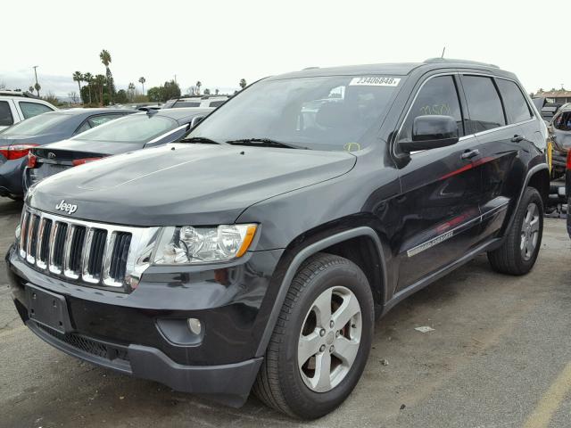 1C4RJEAG3CC137630 - 2012 JEEP GRAND CHER BLACK photo 2